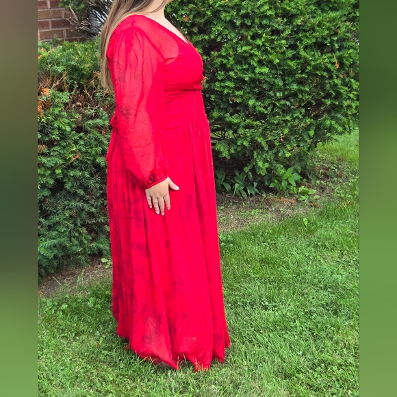 Calvin Klein Vibrant Red Dress - Picture 2 of 4